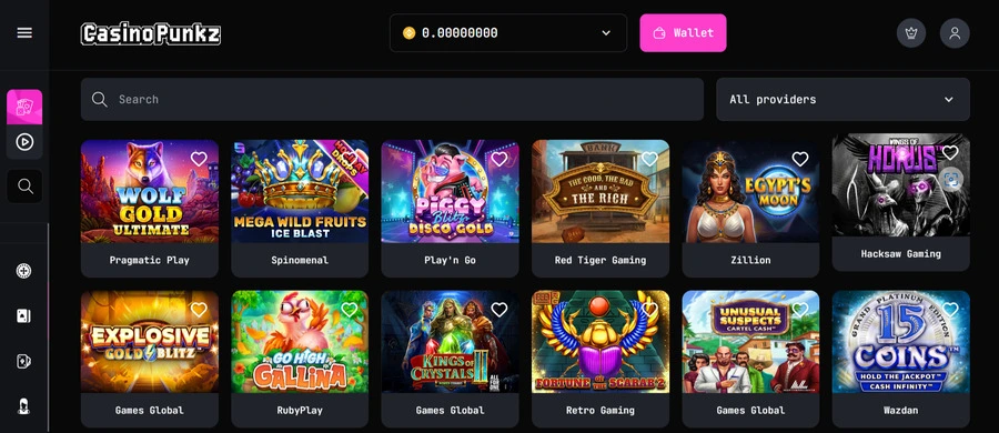 Casinopunkz crypto casino app