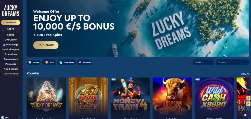 Lucky Dreams crypto casino app