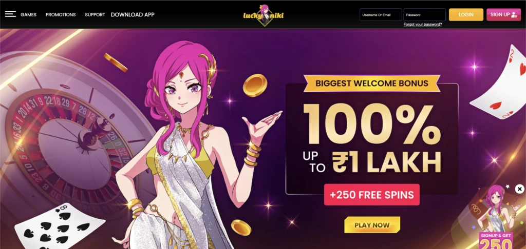 Lucky Niki crypto casino app
