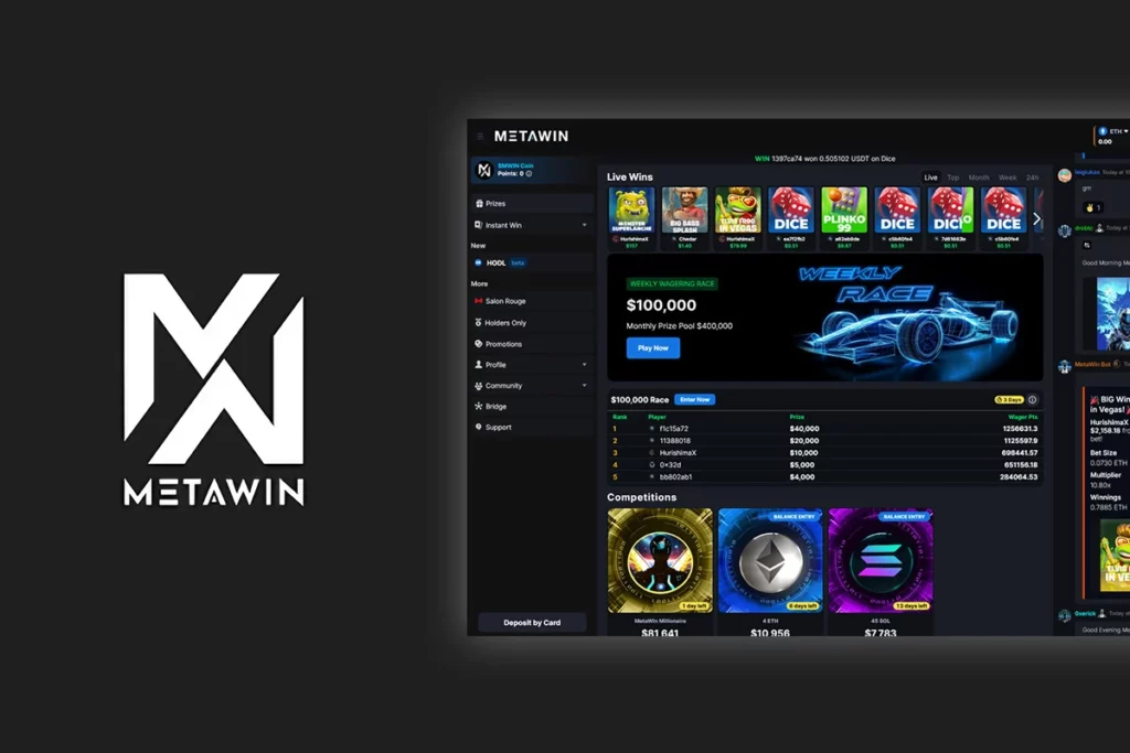 Metawin crypto casino app