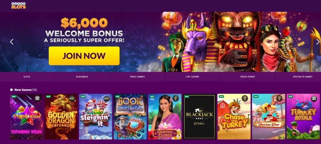 Super Slots crypto casino app