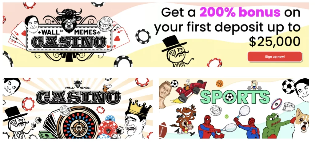 Wall Street Memes crypto casino app