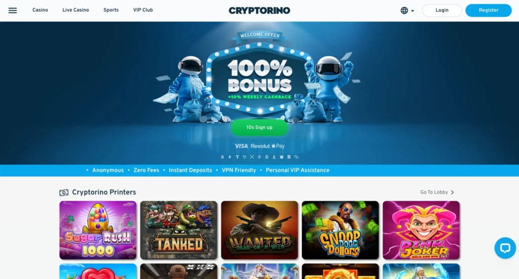 cryptorino crypto casino app